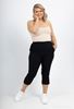 Picture of CURVY GIRL STRETCH SMART THREE QUARTER TROUSER CROPS